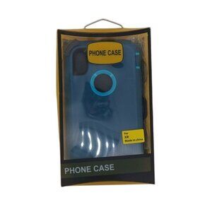 Defender Phone Case for iPhone XR – Light Blue, Heavy-Duty Protection